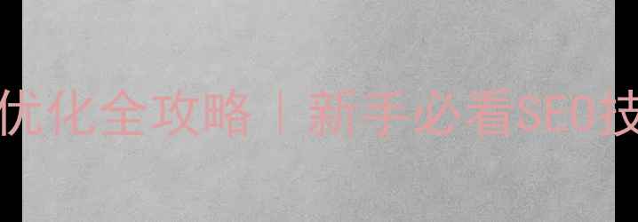 图片 CNAME+网站优化全攻略｜新手必看SEO技巧大公开！