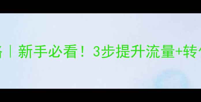 图片 SEO网站优化全攻略｜新手必看！3步提升流量+转化率，附实操案例2