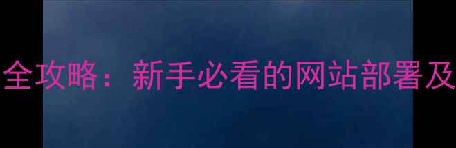 图片 VPS搭建与SEO优化全攻略：新手必看的网站部署及搜索引擎提升指南
