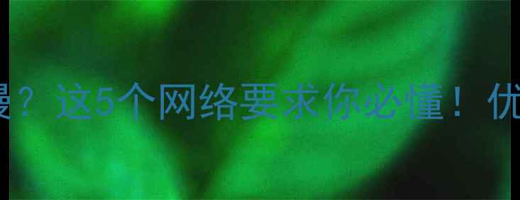 图片 ✨网站加载速度慢？这5个网络要求你必懂！优化指南收藏夹🌟1