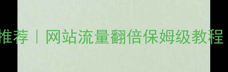 图片 ✨自动SEO优化工具推荐｜网站流量翻倍保姆级教程（附免费工具清单）