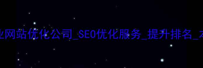 图片 乌鲁木齐专业网站优化公司_SEO优化服务_提升排名_本地企业首选