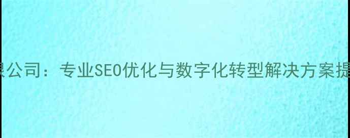 图片 互联网服务有限公司：专业SEO优化与数字化转型解决方案提供商（北京）1