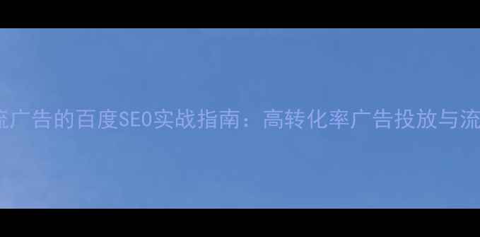 图片 优化网站引流广告的百度SEO实战指南：高转化率广告投放与流量增长策略2