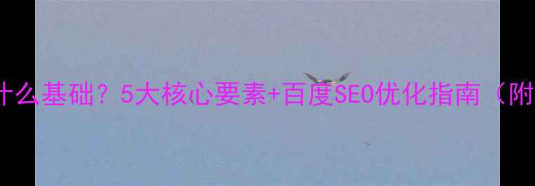 图片 做网站需要什么基础？5大核心要素+百度SEO优化指南（附实战案例）2