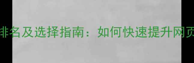 图片 六安SEO优化公司排名及选择指南：如何快速提升网页排名与转化率？2