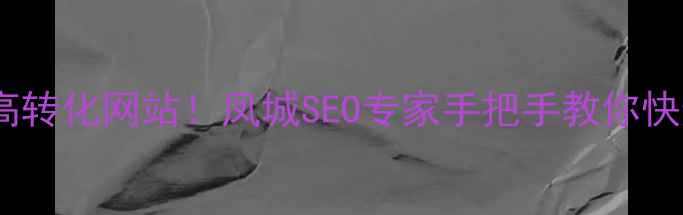 图片 凤城本地企业必看5步打造高转化网站！凤城SEO专家手把手教你快速提升排名（附避坑指南）