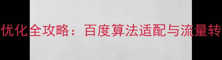 图片 单页站SEO优化全攻略：百度算法适配与流量转化双提升1