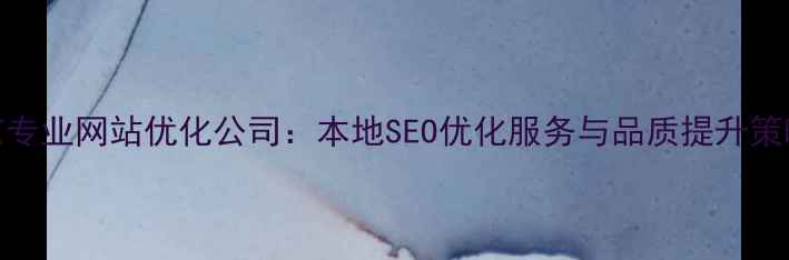 图片 南京专业网站优化公司：本地SEO优化服务与品质提升策略全