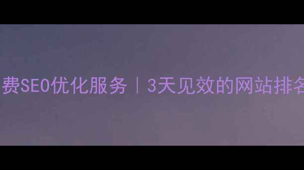 图片 南头本地免费SEO优化服务｜3天见效的网站排名提升方案2