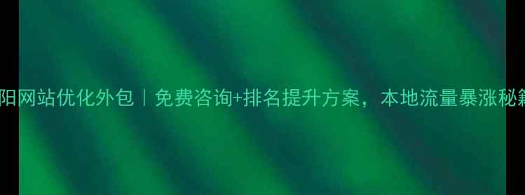 图片 南阳网站优化外包｜免费咨询+排名提升方案，本地流量暴涨秘籍1