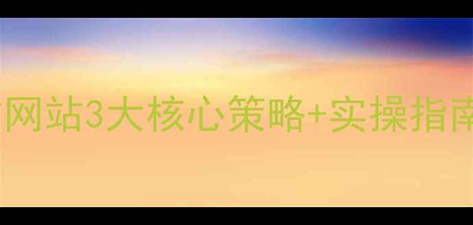 图片 品牌垂直站网站3大核心策略+实操指南（完整）2