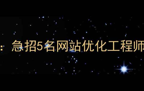 图片 嘉兴SEO优化公司高薪诚聘：急招5名网站优化工程师（薪资8-15K+项目分红）1
