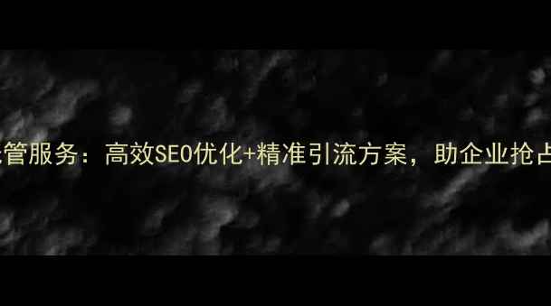 图片 天津网站优化托管服务：高效SEO优化+精准引流方案，助企业抢占本地搜索流量2