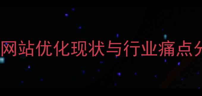图片 宁波网站优化现状与行业痛点分析1