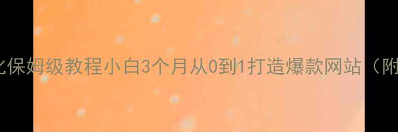 图片 安徽SEO优化保姆级教程小白3个月从0到1打造爆款网站（附实战案例）