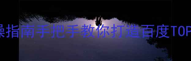 图片 官网优化7大核心问题+实操指南手把手教你打造百度TOP3官网（附流量翻倍案例）