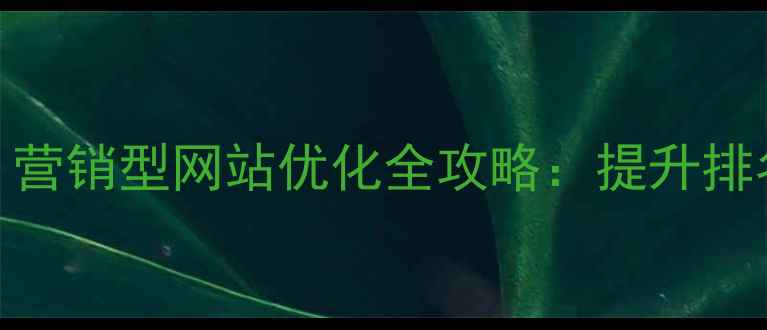 图片 宝鸡本地企业必看！营销型网站优化全攻略：提升排名+转化率+精准获客