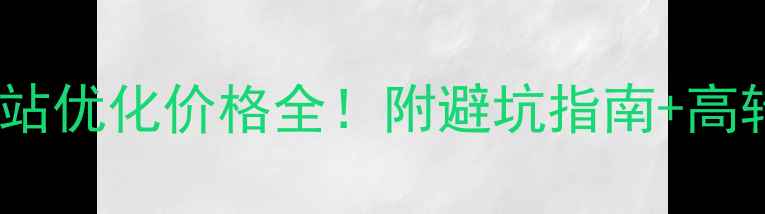 图片 岚山区网站优化价格全！附避坑指南+高转化方案1