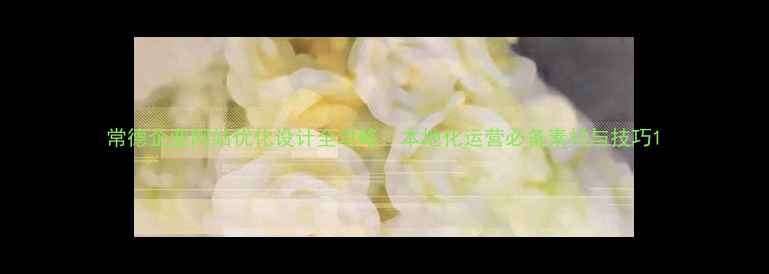 图片 常德企业网站优化设计全攻略：本地化运营必备素材与技巧1