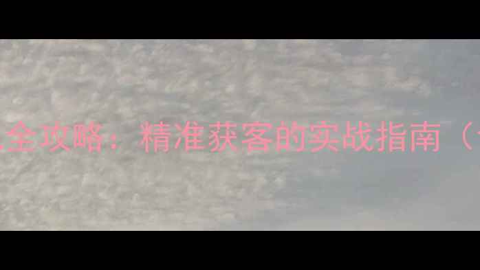 图片 广东企业网站SEO优化全攻略：精准获客的实战指南（含本地化运营技巧）1