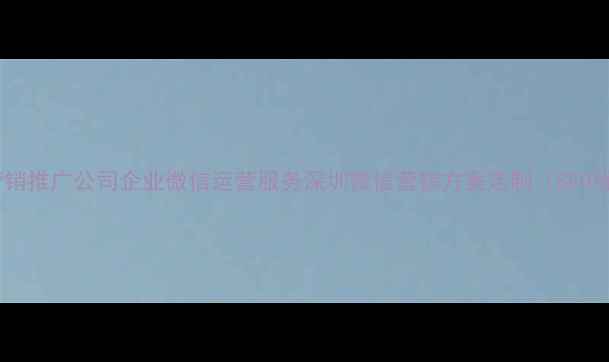 图片 微信营销推广公司企业微信运营服务深圳微信营销方案定制（SEO优化）1