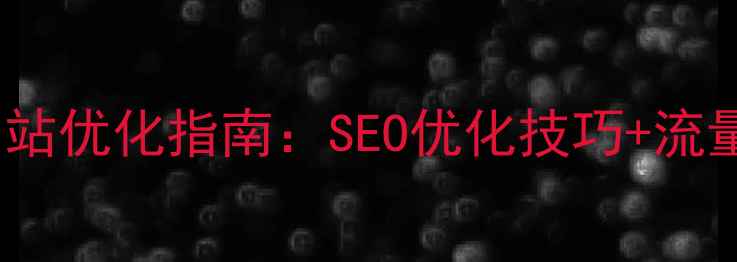 图片 微商引流网站优化指南：SEO优化技巧+流量暴涨秘籍1
