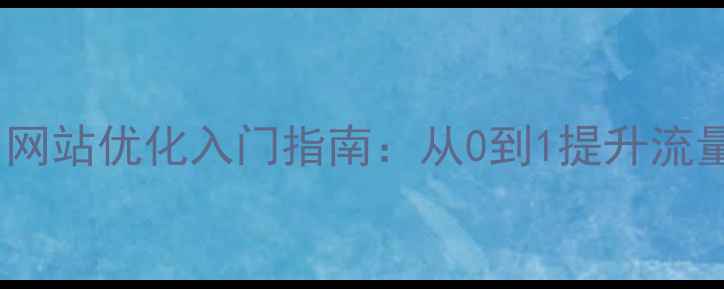 图片 必学！网站优化入门指南：从0到1提升流量+转化