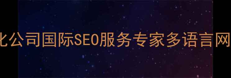 图片 惠州海外网站优化公司国际SEO服务专家多语言网站排名提升指南2