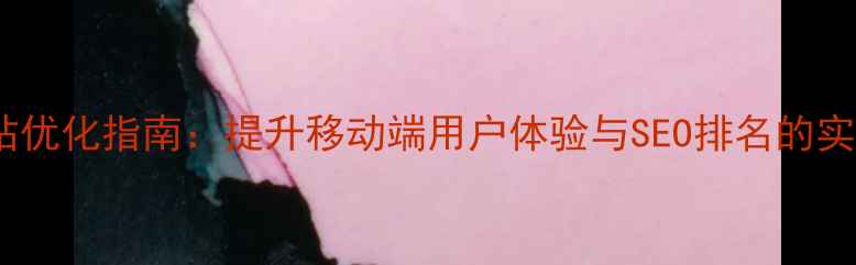 图片 手机网站优化指南：提升移动端用户体验与SEO排名的实战策略2