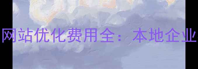 图片 拉萨泰安网站优化费用全：本地企业必读指南