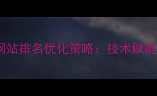 图片 数据库引擎网站排名优化策略：技术赋能与实战指南2