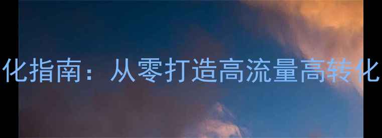 图片 最新网站建设与SEO优化指南：从零打造高流量高转化网站（附实操案例）2