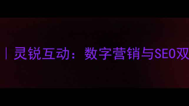 图片 武汉网络公司排名｜灵锐互动：数字营销与SEO双引擎驱动企业增长