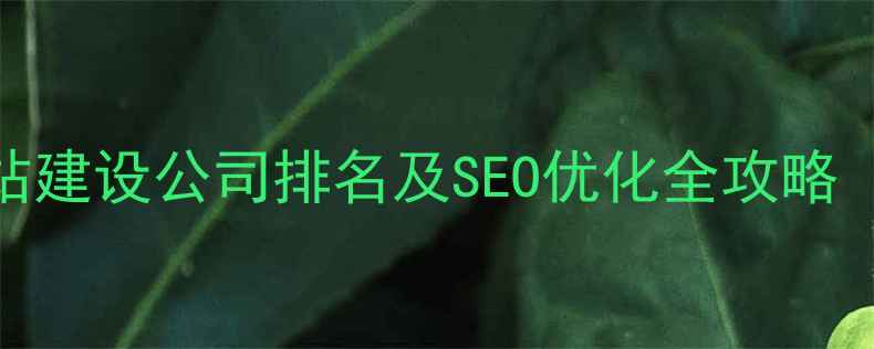 图片 江西企业网站建设公司排名及SEO优化全攻略（最新指南）