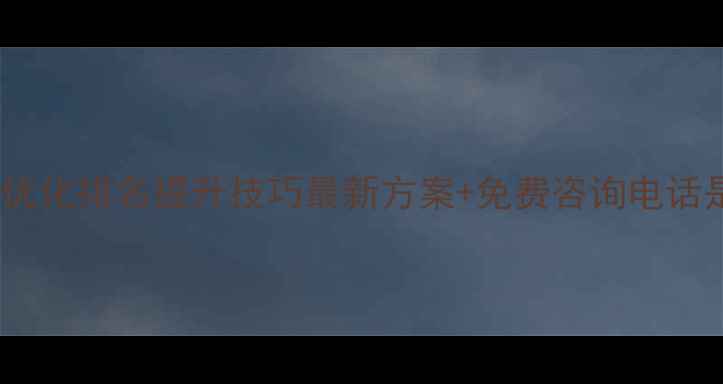 图片 河源网站优化排名提升技巧最新方案+免费咨询电话是多少？2