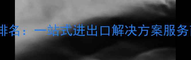 图片 深圳领先外贸公司排名：一站式进出口解决方案服务商及企业推荐榜单2