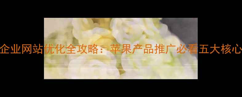 图片 湖州企业网站优化全攻略：苹果产品推广必看五大核心策略