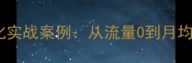 图片 湘潭企业网站SEO优化实战案例：从流量0到月均3万+的6个关键策略2