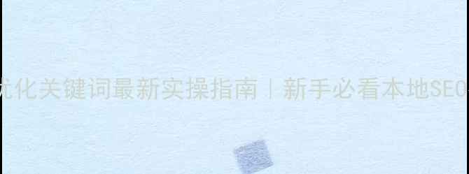 图片 湛江网站优化关键词最新实操指南｜新手必看本地SEO提升秘籍1