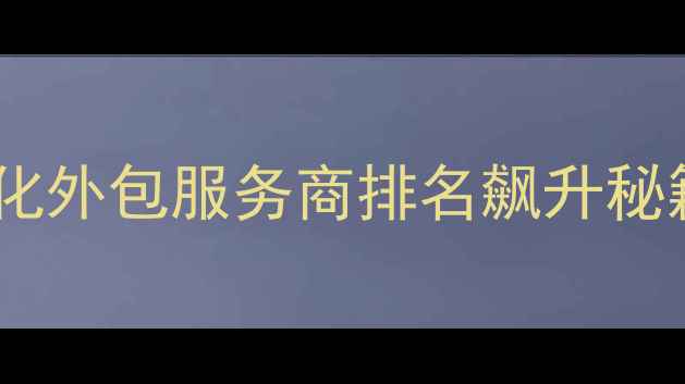 图片 滑县本地企业必备｜网站优化外包服务商排名飙升秘籍，助您月增500+精准客户2