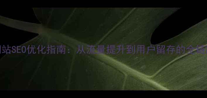 图片 漫画网站SEO优化指南：从流量提升到用户留存的全链路策略