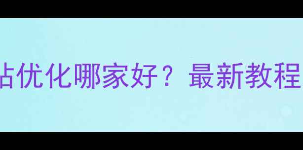 图片 烟台网站优化哪家好？最新教程及排名2