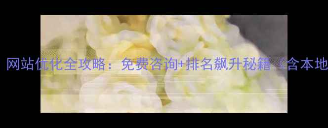 图片 番禺企业必看！网站优化全攻略：免费咨询+排名飙升秘籍（含本地SEO实战技巧）