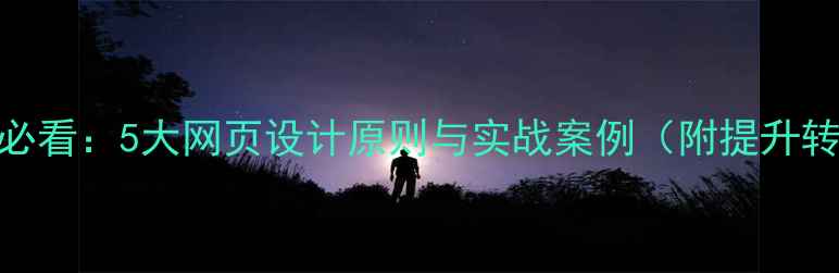 图片 百度SEO优化必看：5大网页设计原则与实战案例（附提升转化率技巧）1