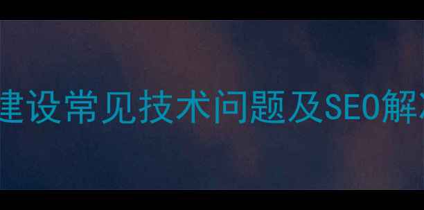 图片 百度SEO优化指南网站建设常见技术问题及SEO解决方案（附实战案例）