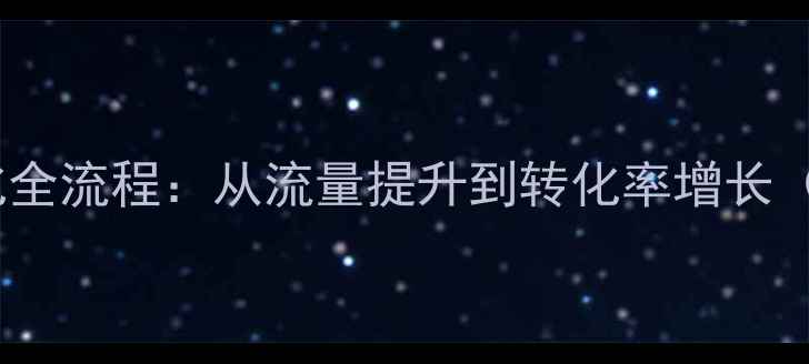 图片 百度SEO实战指南网站优化全流程：从流量提升到转化率增长（北京杏坛SEO团队原创）1