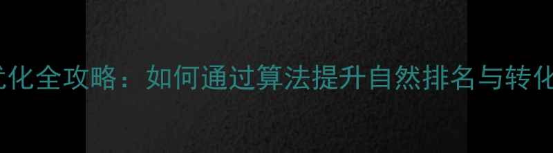 图片 百度广告网站SEO优化全攻略：如何通过算法提升自然排名与转化率（附实战案例）