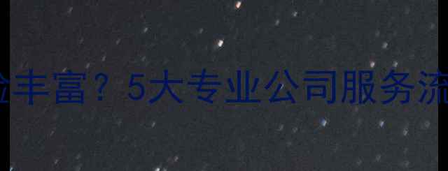 图片 网站优化哪家经验丰富？5大专业公司服务流程与案例效果全1