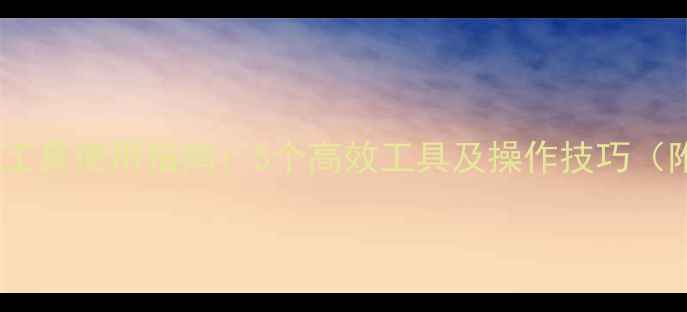 图片 网站优化查询工具使用指南：5个高效工具及操作技巧（附实战案例）1